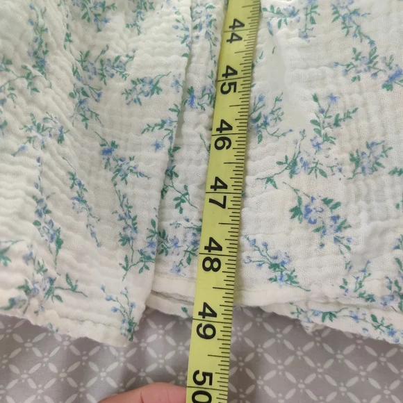 Ivy City Co Pale Blue Floral Maxi Dress with Puff Sleeves - Picture 9 of 9